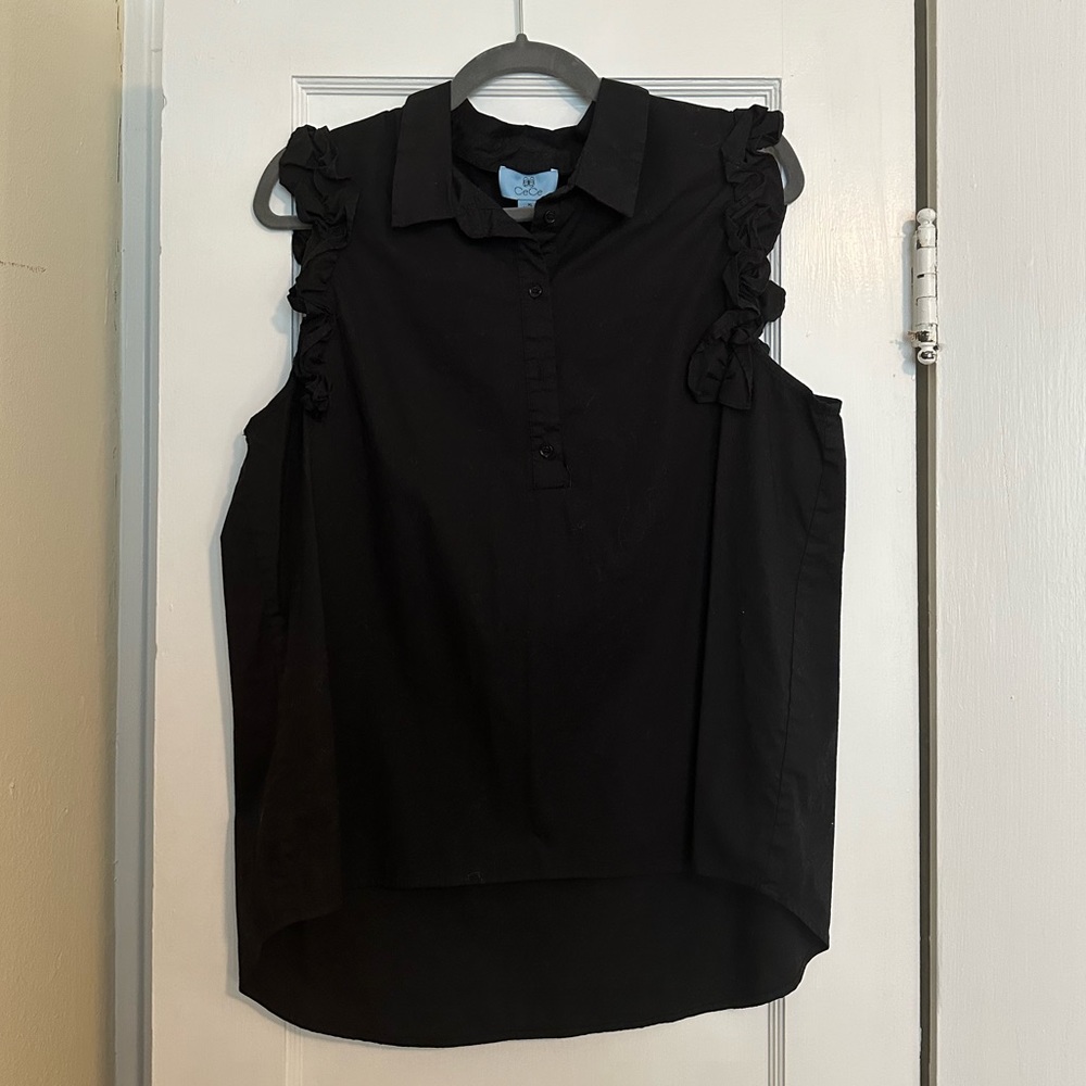 CeCe Ruffle Sleeve Top